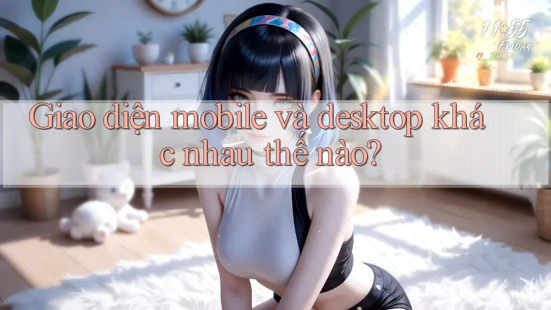 Giao diện mobile và desktop khác nhau thế nào?