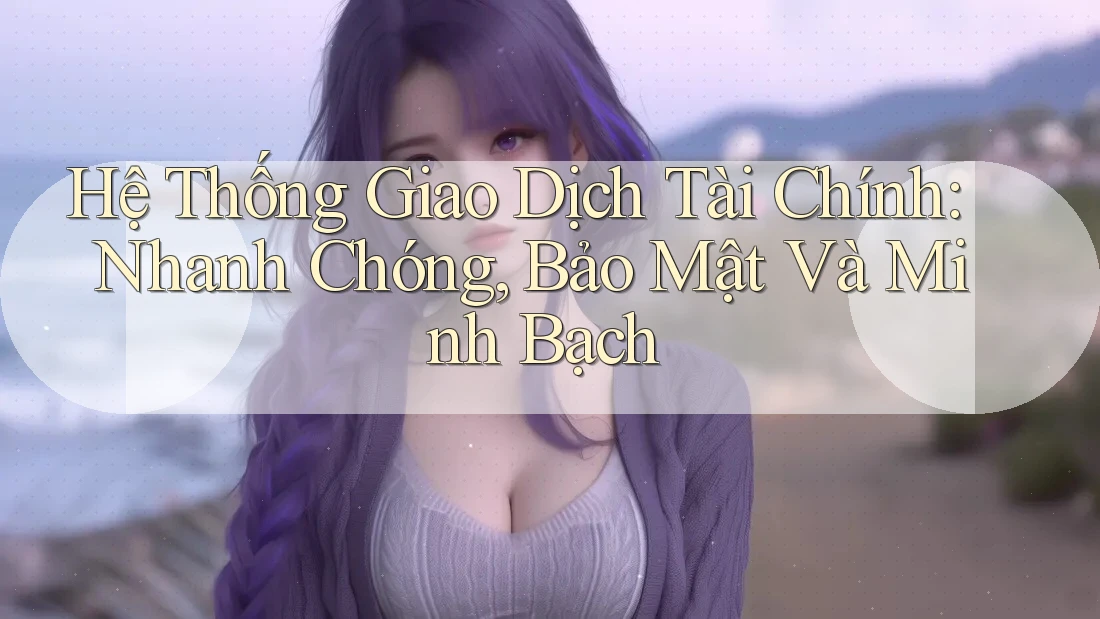 Hệ Thống Giao Dịch Tài Chính: Nhanh Chóng, Bảo Mật Và Minh Bạch