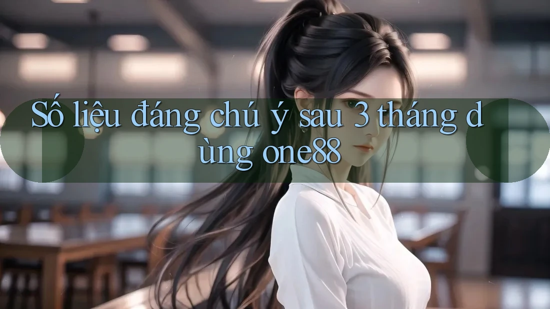 Số liệu đáng chú ý sau 3 tháng dùng one88 Số liệu đáng chú ý sau 3 tháng dùng one88