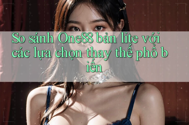 So sánh One88 bản lite với các lựa chọn thay thế phổ biến So sánh One88 bản lite với các lựa chọn thay thế phổ biến