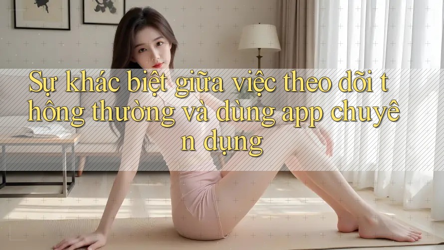 Sự khác biệt giữa việc theo dõi thông thường và dùng app chuyên dụng Sự khác biệt giữa việc theo dõi thông thường và dùng app chuyên dụng
