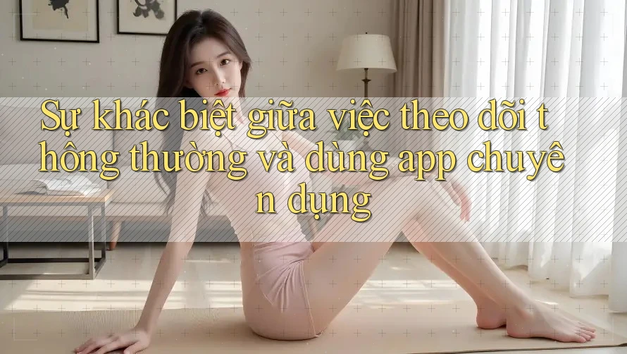 Sự khác biệt giữa việc theo dõi thông thường và dùng app chuyên dụng