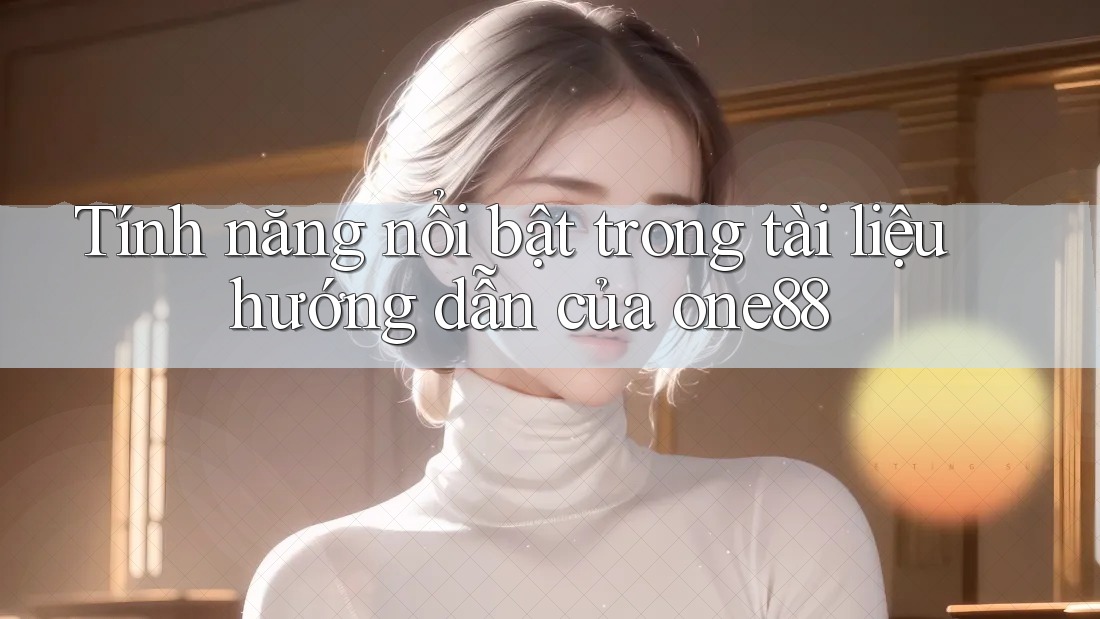 Tính năng nổi bật trong tài liệu hướng dẫn của one88 Tính năng nổi bật trong tài liệu hướng dẫn của one88