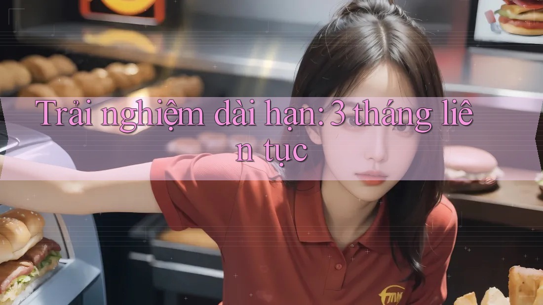 Trải nghiệm dài hạn: 3 tháng liên tục Trải nghiệm dài hạn: 3 tháng liên tục