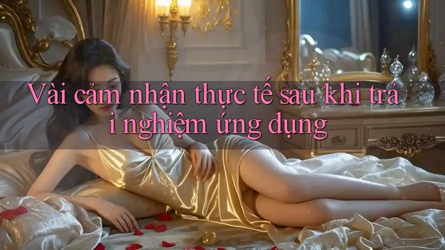 Vài cảm nhận thực tế sau khi trải nghiệm ứng dụng Vài cảm nhận thực tế sau khi trải nghiệm ứng dụng