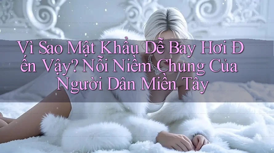 Vì Sao Mật Khẩu Dễ Bay Hơi Đến Vậy? Nỗi Niềm Chung Của Người Dân Miền Tây