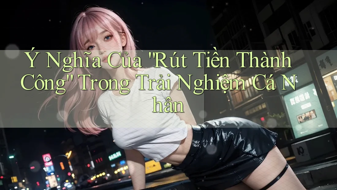 Ý Nghĩa Của “Rút Tiền Thành Công” Trong Trải Nghiệm Cá Nhân